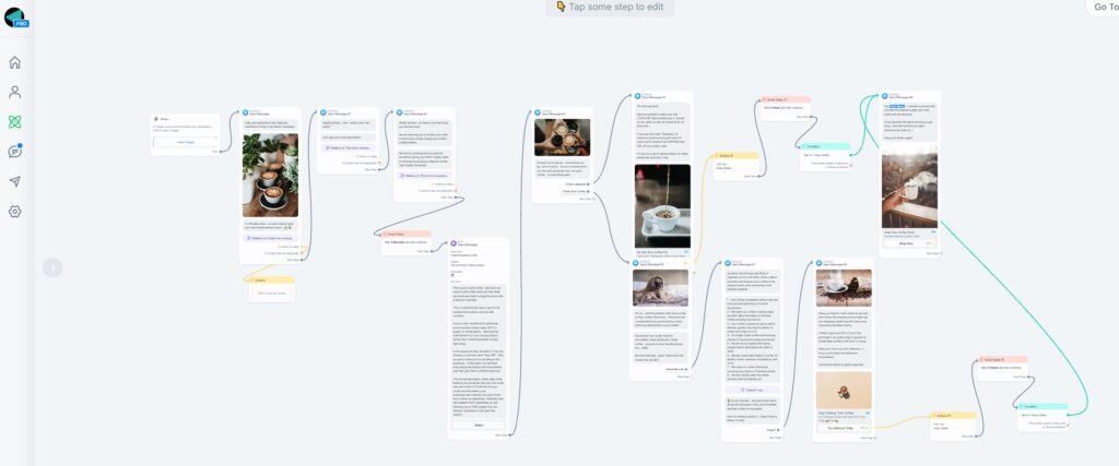 manychat flow builder