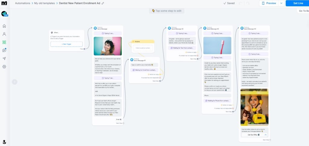 manychat flow builder